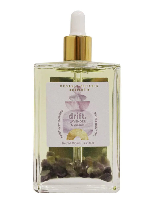 Organik botanik bath & body oil Amethyst infused - Drift