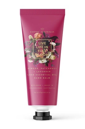 Live Life In Full Bloom Ginger, Patchouli + Lavender Hand Balm