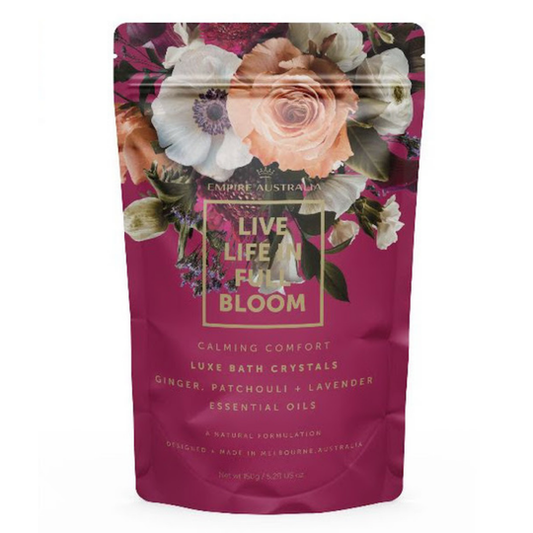 Live Life In Full Bloom Bath Crystals 150g