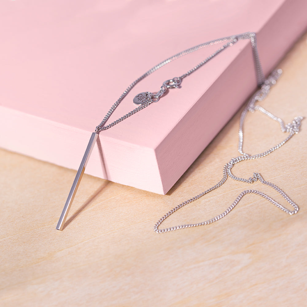 Cut To The Chace Necklace Silver by Republic Road