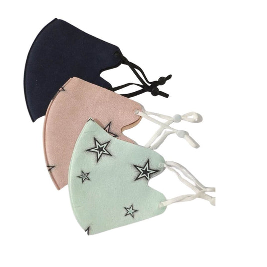 KIDS - Pack of 3 Face Masks | Mint Star, Blush Star and Navy