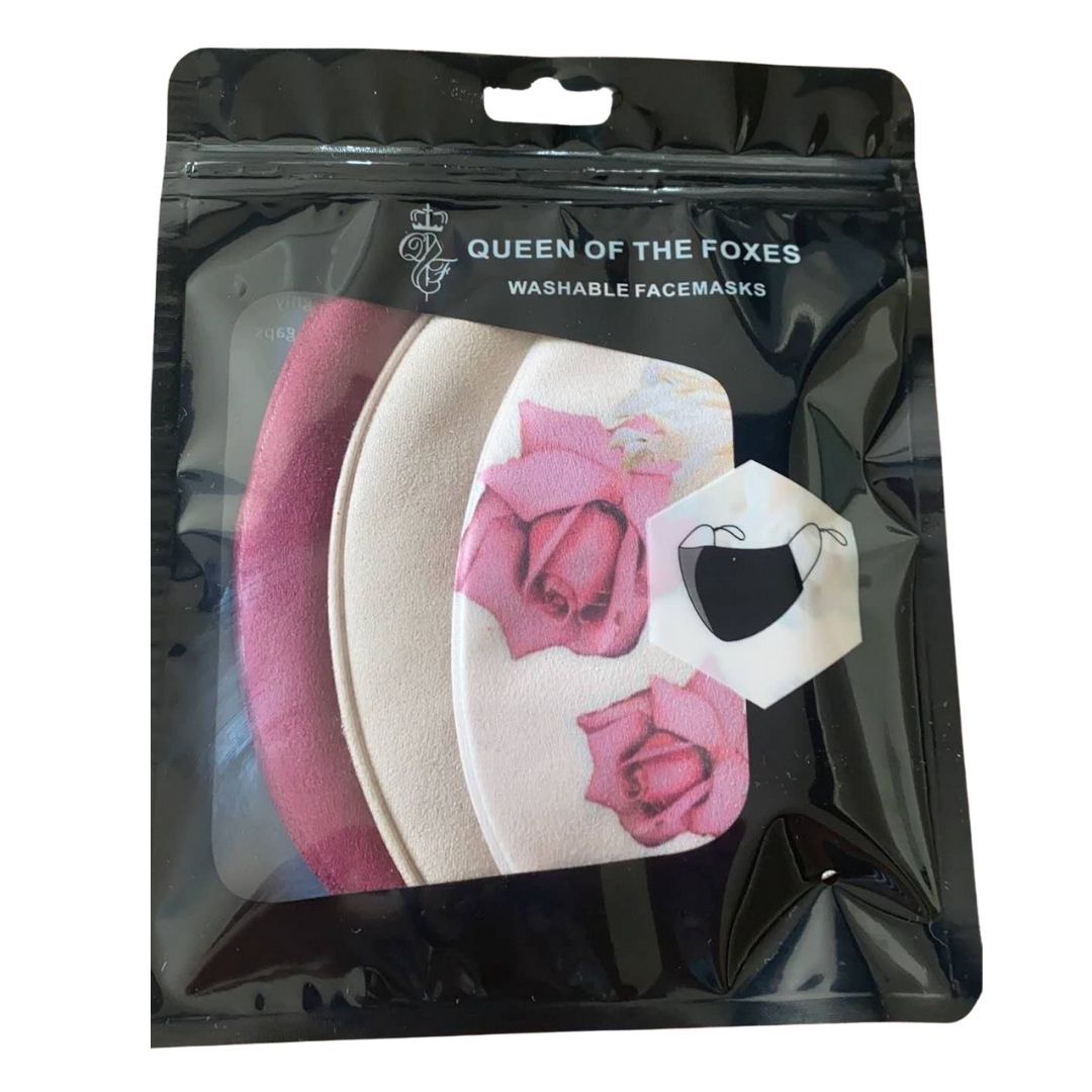 Pack of 3 Face Masks | Kenyon Floral, Cream and Pinot