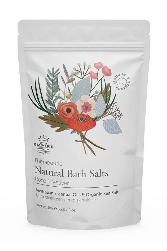 Therapeutic Rose & Vetiver Bath Salts 1KG