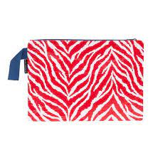 Zebra zip pouch